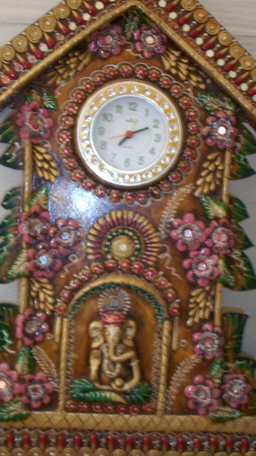 Handmade Paper Macy wall clock