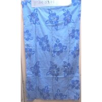 Cotton Printed Stone Embroidery Scarf - 100% Cotton, 53 X 180 Cm, Blue | Long Length, Versatile For Rainy, Summer, And Winter Wear