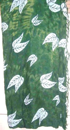 Green Rayon Printed Fancy Pareo