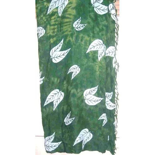 Green Rayon Printed Fancy Pareo