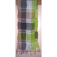 Check Viscose Stoles - Cotton Fabric, 50 X 180 Cm Size, Available In Multiple Colors, Machine Made For Daily Use, Featuring Plain Pattern With Fringes