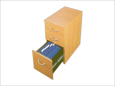 Drawer Pedestals - Wood Variable Dimensions Beige | Antique Design Three Drawers Space Saving Storage