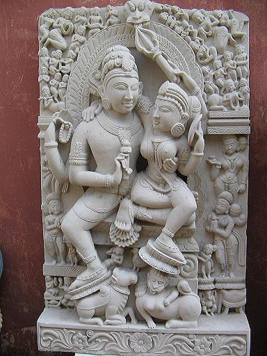Stone Shiva Parvati