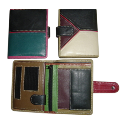 Ladies Leather Wallet - Genuine Leather, 4x3x1 Inches, Brown | Snap Button Closure, Multiple Pockets, Durable Design