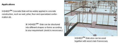 X Sheet Concrete Slab