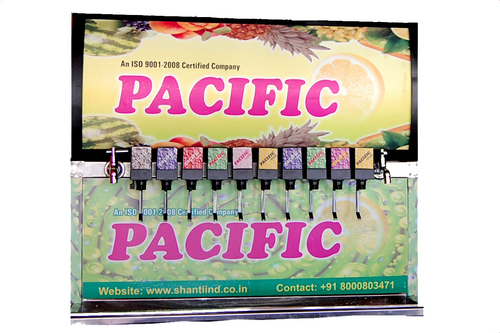 Soda Fountain Machine - Stainless Steel, 72x30x24 inches , 20 Liters Capacity, 8 Valves, Reliable for Post Mixed Beverages, Easy Cleaning & Durable