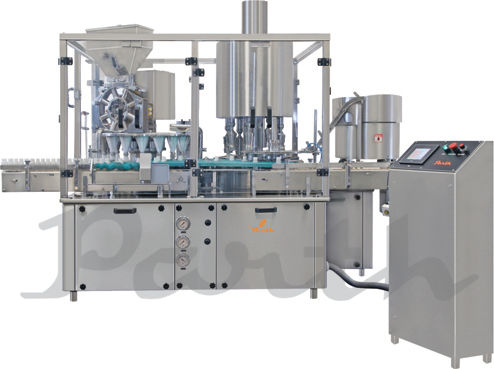 Automatic Rotary Dry Syrup Filling Sealing Machine