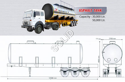 Mobile Asphalt Transfer Tank 