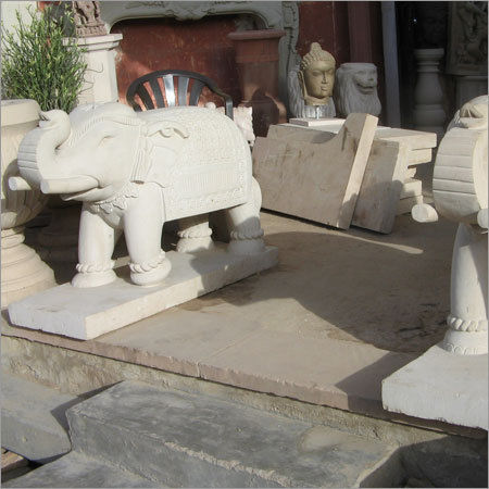 Folk Art Elephant Statues