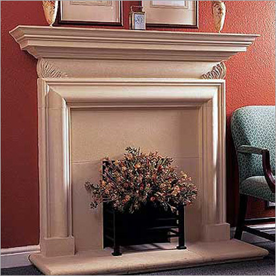 Large Marble Fire Place