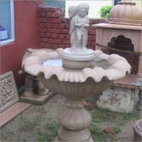 Statues Fountains - Stone Material, 5.5x4x3.5 Mm Size | Modern Art & Religious Design, Indoor & Outdoor Cascade Options