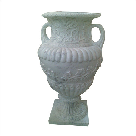 White Designer Marble Pot