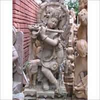Sandstone Krishna statue