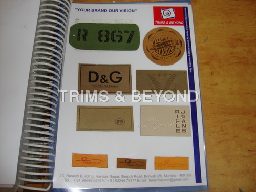 Jeans Back Patch Labels