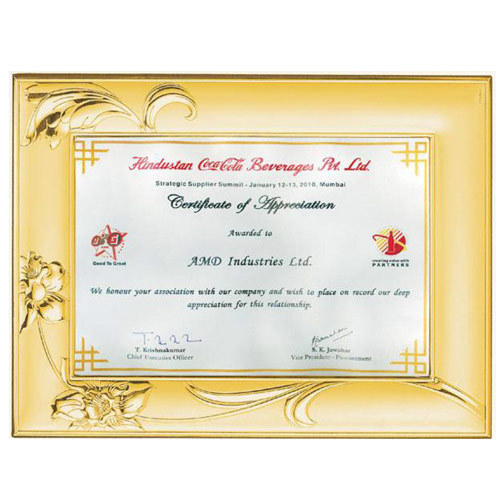 CERTIFICATE OF APPRECIATION