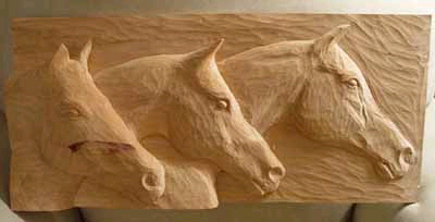Wooden Carved Panel