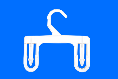 BSC 563 - Plastic, 7 Inches, White | Durable, Lightweight, Versatile, Space-Saving Pant Hanger