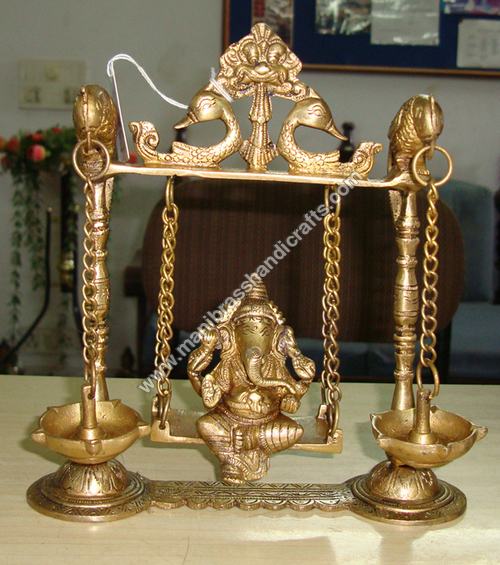 Ganesha Swing With Parrot & Deeva