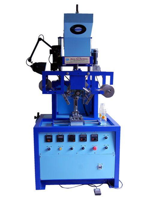 Blue Round Hot Foil Transfer Stamping Machines