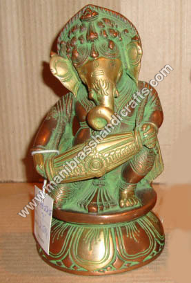 Ganesh Sitting Playing Tabla