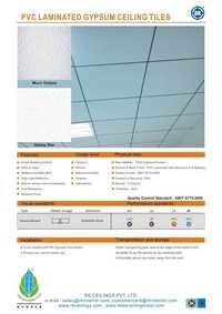 PVC Gypsum Laminated Ceiling Tiles