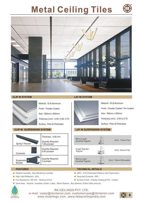 RK METAL CEILING SYSTEM