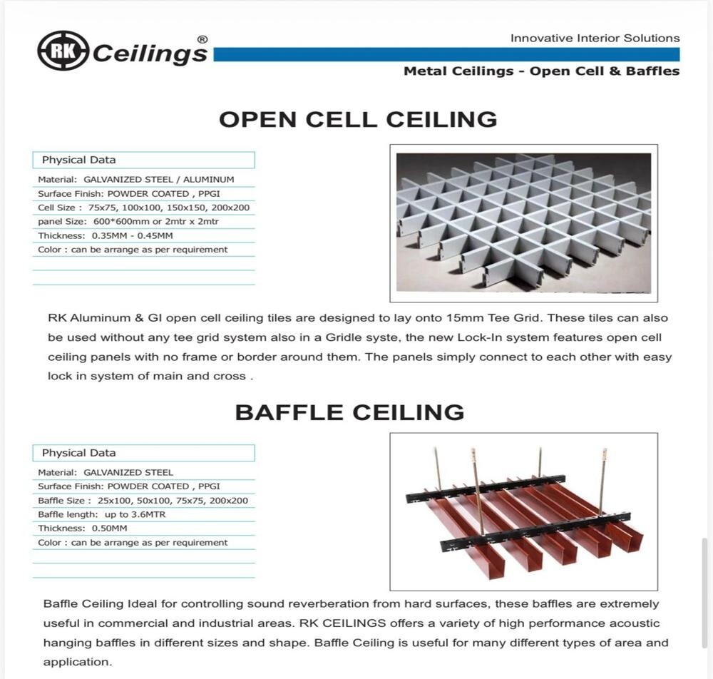 RK METAL CEILING SYSTEM