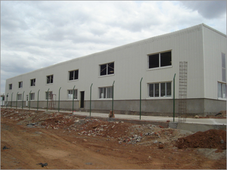 Engineered Buildings - Concrete Material, 10-15mm Wall Thickness, Ivory White | Two Doors, Sliding Aluminum Windows, Versatile for Carports, Hotels, Houses, Offices, Workshops, and Warehouses