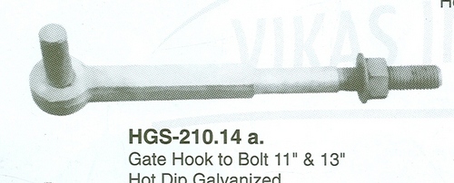 GATE HOOK TO BOLT 11" & 13" HOT DIP GALVANIZED
