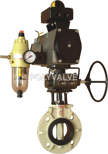 Pneumatic Actuated Butterfly Valve By UNP POLYVALVES (INDIA) PVT. LTD.