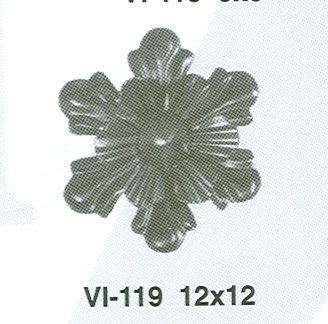 Leaves and Flowers - Metal 12x12 Gray | Elegant Design, Durable Material, Easy Installation, Versatile Use