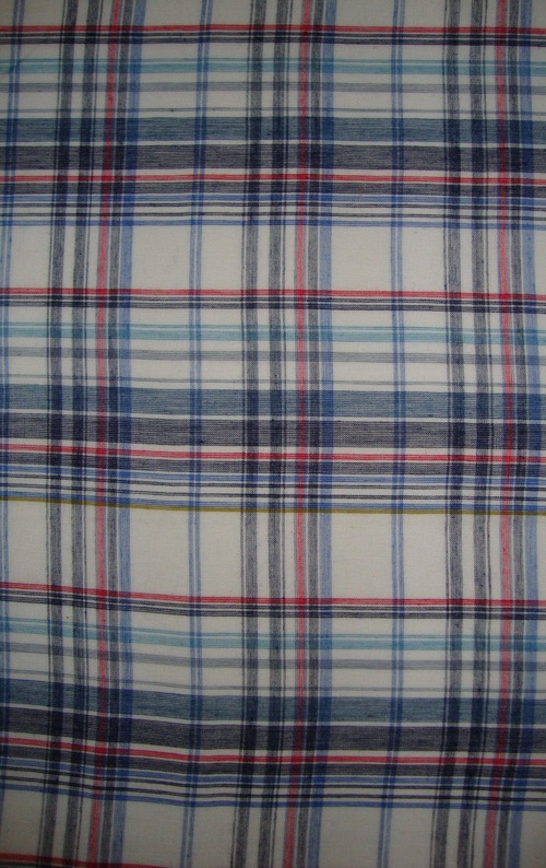 Voil Check Fabric - Cotton 44" Width, 60x60 Yarn Count, 72x64 Reed/Pick, AZO Free | Soft, Durable, Breathable, Washed