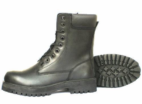 Shoes - Leather Mid-calf Black, Lace-up, Durable Comfortable Protective Slip Resistant Ankle Support