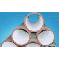 Straight Pipe - Alumina Ceramic Lined, 25 m/s Flow Velocity | White, Designed to Reduce Erosive Wear in Industrial Coal Transport Systems