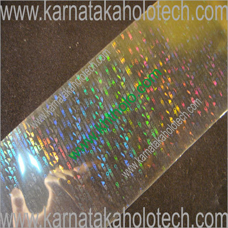Transparent Hologram Lables