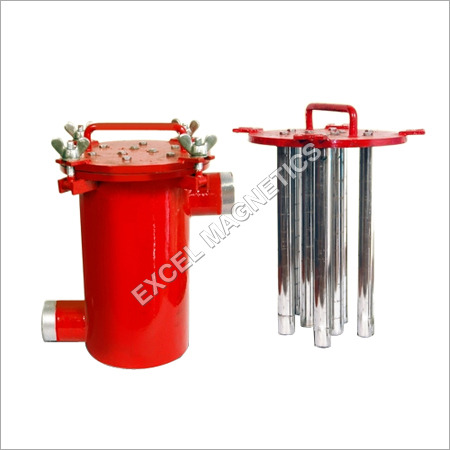 Pipeline Magnetic Separator - Color: Red Sliver