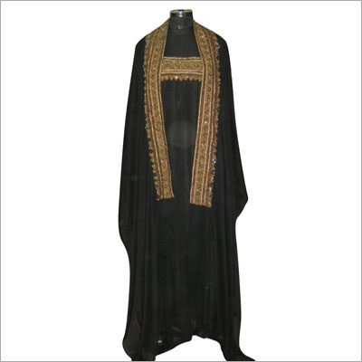 Black Embroidered Kaftan