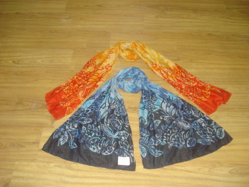 Cotton printed long scarf