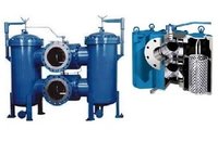 Duplex Filter - Stainless Steel 304/316l , Round Shape 15-900 Nb , Blue Color , Durable Design For Water And Chemical Filtration