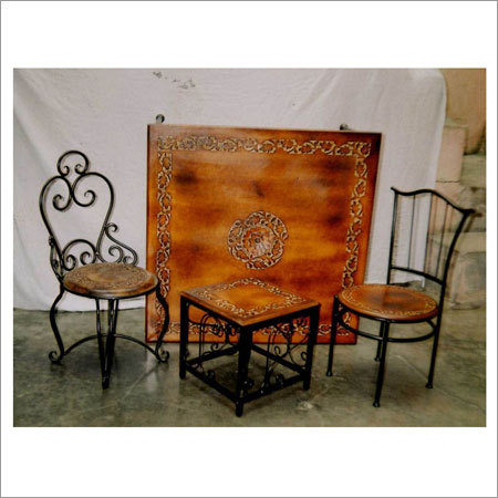 Chair Set With Stool
