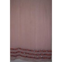 Embroidered Stoles - 100% Cotton 50x180 Cm | Soft Texture, Skin-friendly, Elegant Peach Color, Unique Craftsmanship