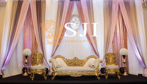 Gold Carving Furniture Set for Wedding+