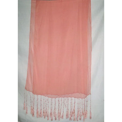 Plain Peach Viscose stoles