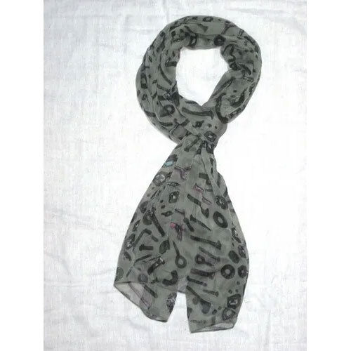 Polyester Printed Fancy Stole - Fabric Type: Silk