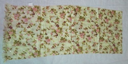 Flower Printed Polyester Scarves Scarf Length: Short