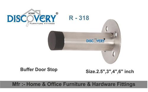 Silver Door Stop Buffer