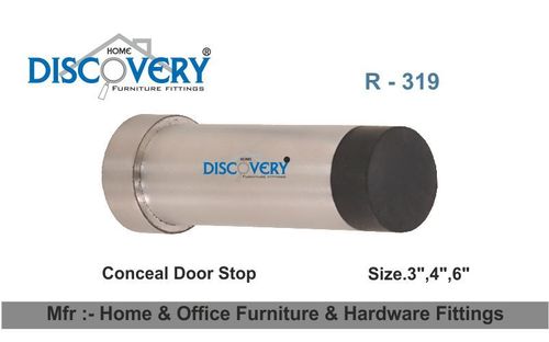 Silver Door Stop Conceal