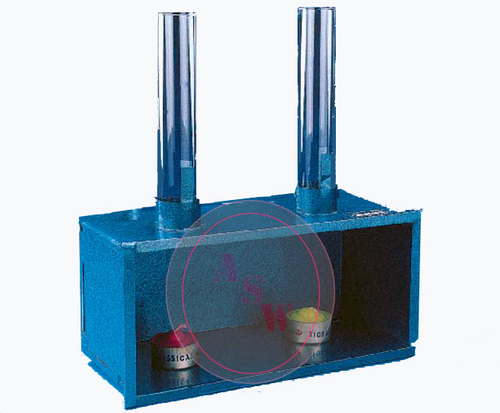 Ventilation Apparatus - Enameled Metal, Sliding Glass Door, Glass Chimneys | Convection Demonstration, Smoke Flow Visualization, Room Ventilation Principle