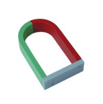 MAGNETS - Ceramic 50x30 mm Red, Horseshoe Shape | Strong Attraction, Durable, Educational Tool, 100mT Magnetic Strength