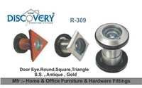 Door Eye Round - Stainless Steel, 2-4 Inch Size, Silver And Red Color | Ideal For Home And Office Furniture Fitting